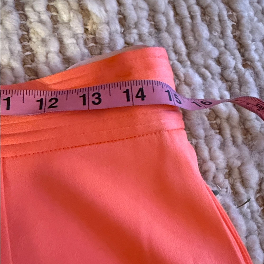 🧡NWT Alex Perry High Waist Coral Pleated Shorts - Picture 4 of 9